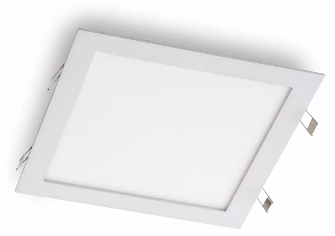 ARELUX XFLAT REC. Pannello quadrato, 30W, 220-240V AC, 3000K, CRI 83, IP40, 110°, MWH