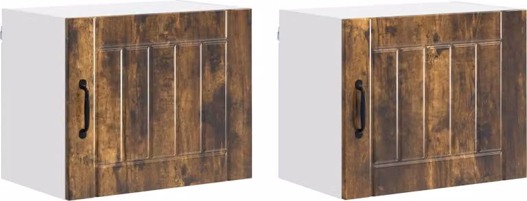 Armadietto a muro LUCCA 2 pcs Rovere Fumo 50 x 31 x 40 cm