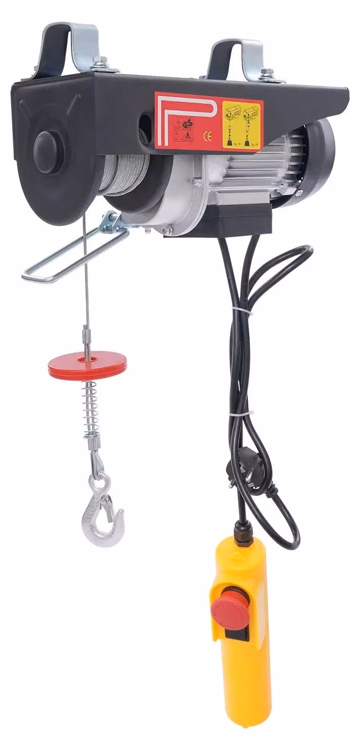 Avvolgitori elettrici a fune - Argano elettrico a fune - 220 V - Capacità di carico: 250 kg - Cavo in acciaio: 18 m - Modello a fune singola/doppia - Dimensioni: 34 x 13 x 13,5 cm