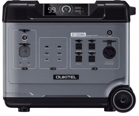 Centralina portatile da 5120 Wh - Uscita AC da 4000 W - Batteria LiFePO4 per alimentazione di emergenza