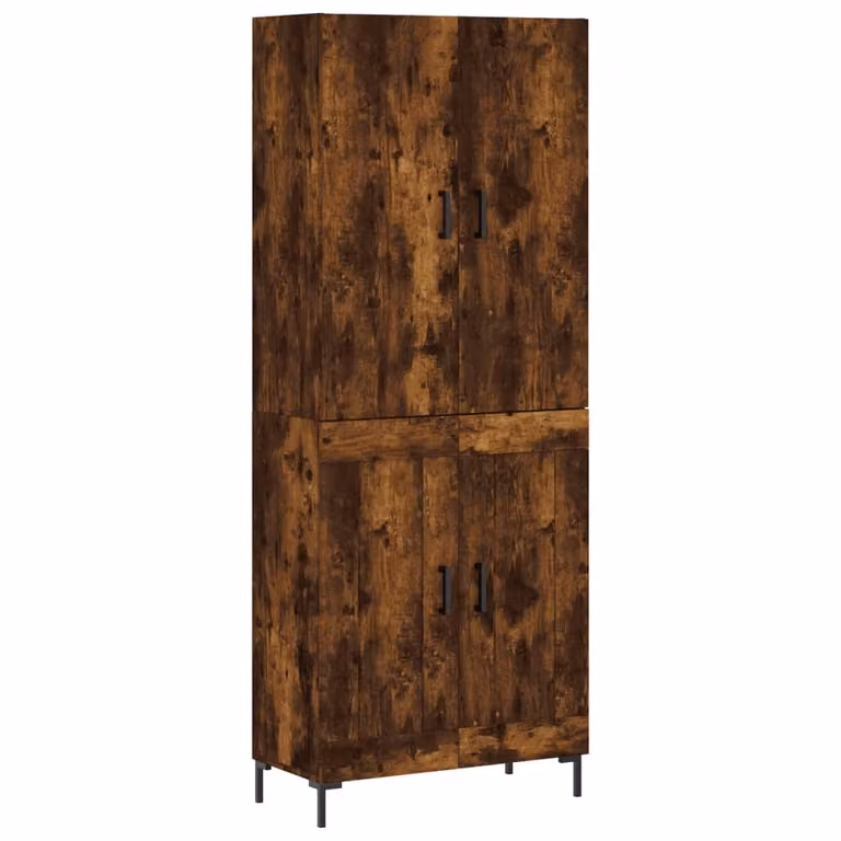 SYFAX™ Credenza Rovere Fumo 69,5x34x180 cm in Legno Multistrato