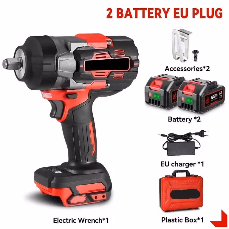 Chiave a percussione – con batteria – Avvitatore a impulsi – Brushless – 2800 Nm – Wireless – 1/2 pollice – Elettrico