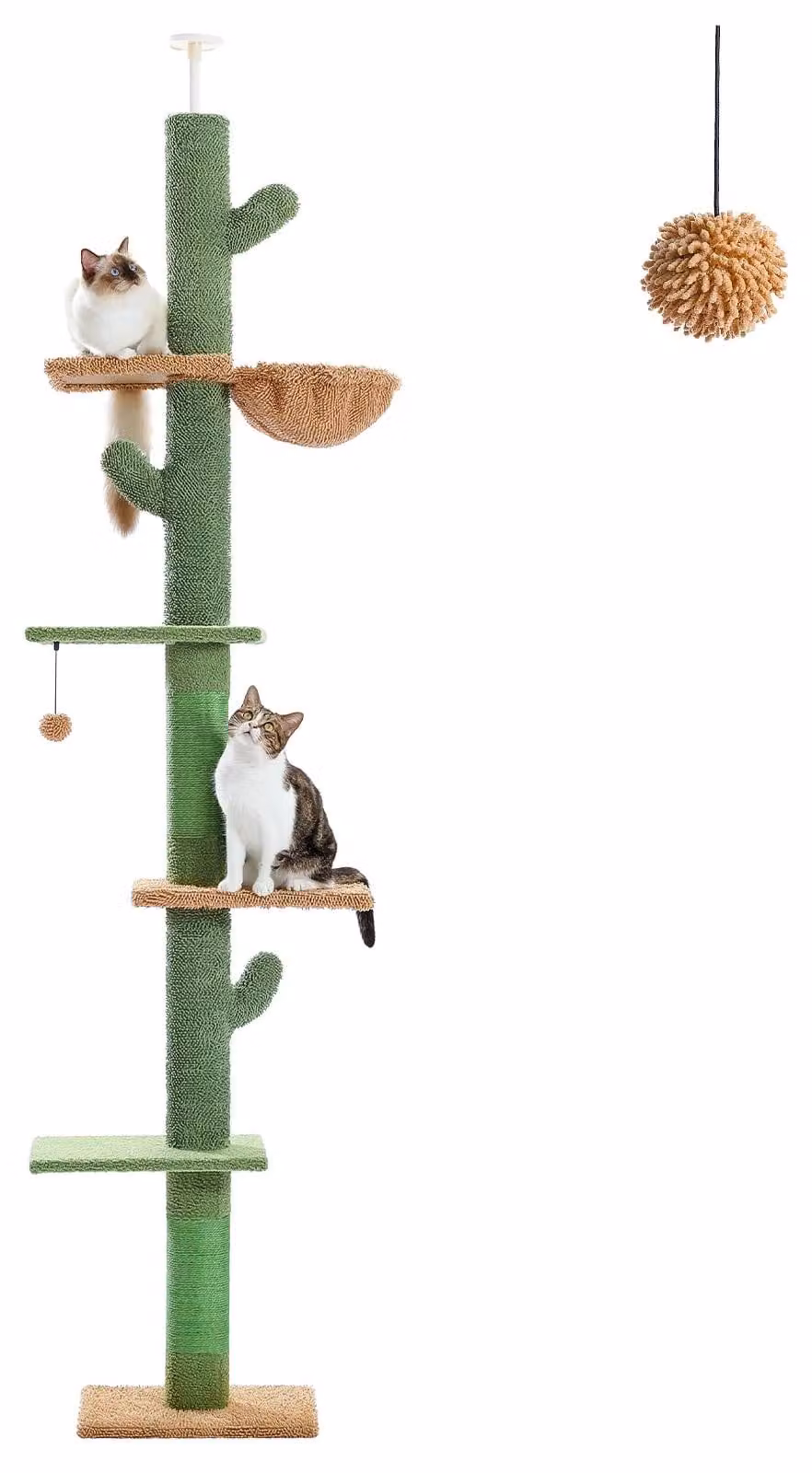 Katzenbaum, altezza regolabile, diverse piattaforme, modello AMT0187GN, taglia L