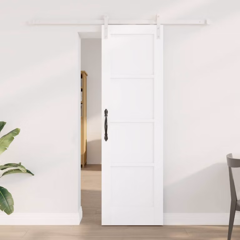 vidaXL Porta scorrevole 61 x 198,5 cm Legno ingegnerizzato Bianco