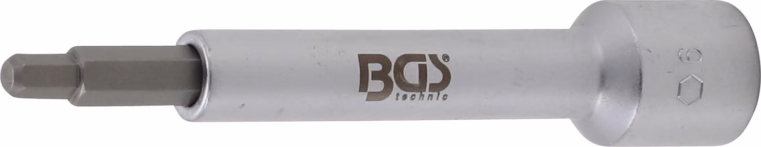 BGS bit a bussola a guida quadrata 12,5 mm (1/2") esagono incassato 6 mm - 2087-H6