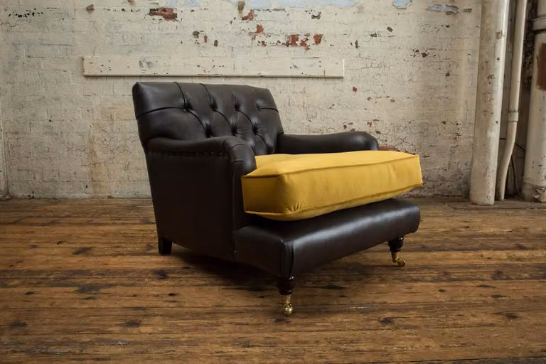 Design Chesterfield Sessel 1 Sitzer Couch Polster Luxus Klassische Sofas