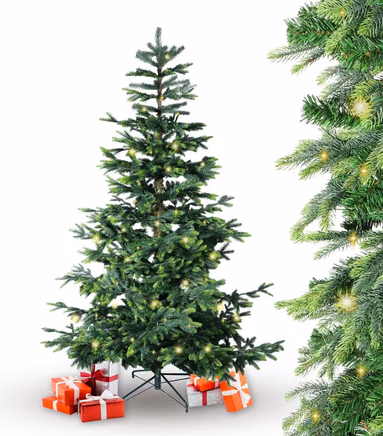 BonTree albero di Natale artificiale in abete rosso con LED : 210 cm : Albero