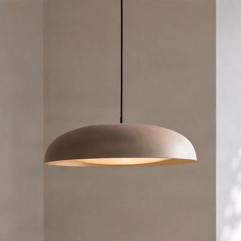 Lampada a sospensione Florie Lindby, Crema / Ambra, Soggiorno / Sala da pranzo, Metallo, Moderno, Lampada a sospensione