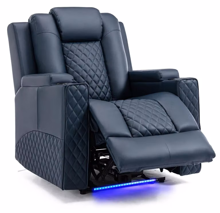 Poltrone reclinabili elettriche - Poltrone massaggianti - Poltrone relax - con funzione massaggio - e illuminazione a LED - Poltrone TV regolabili