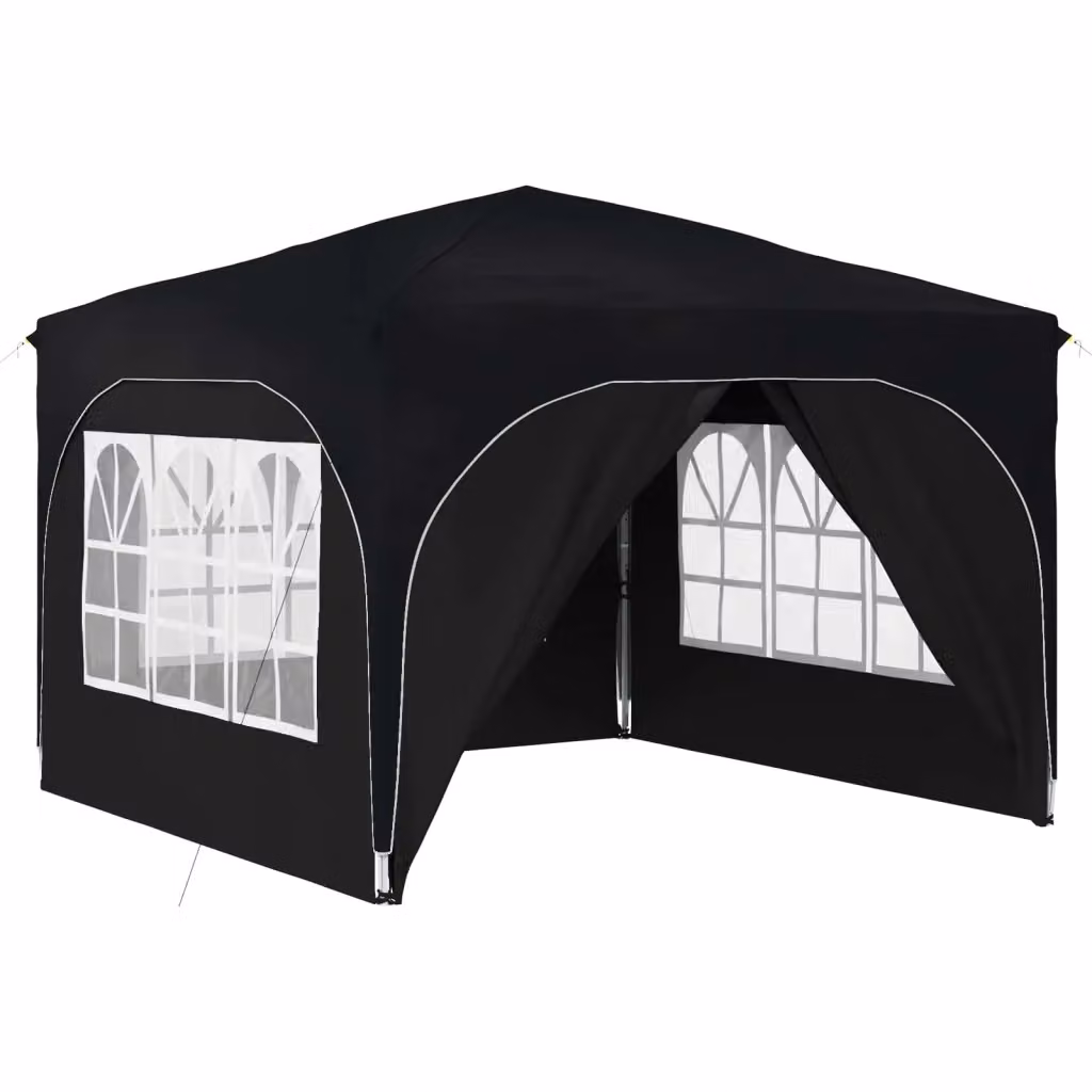 Gazebo a pop-up DESIGN IN per feste, colore antracite e argento, L/P/H: 290 x 290 x 245 cm – 2