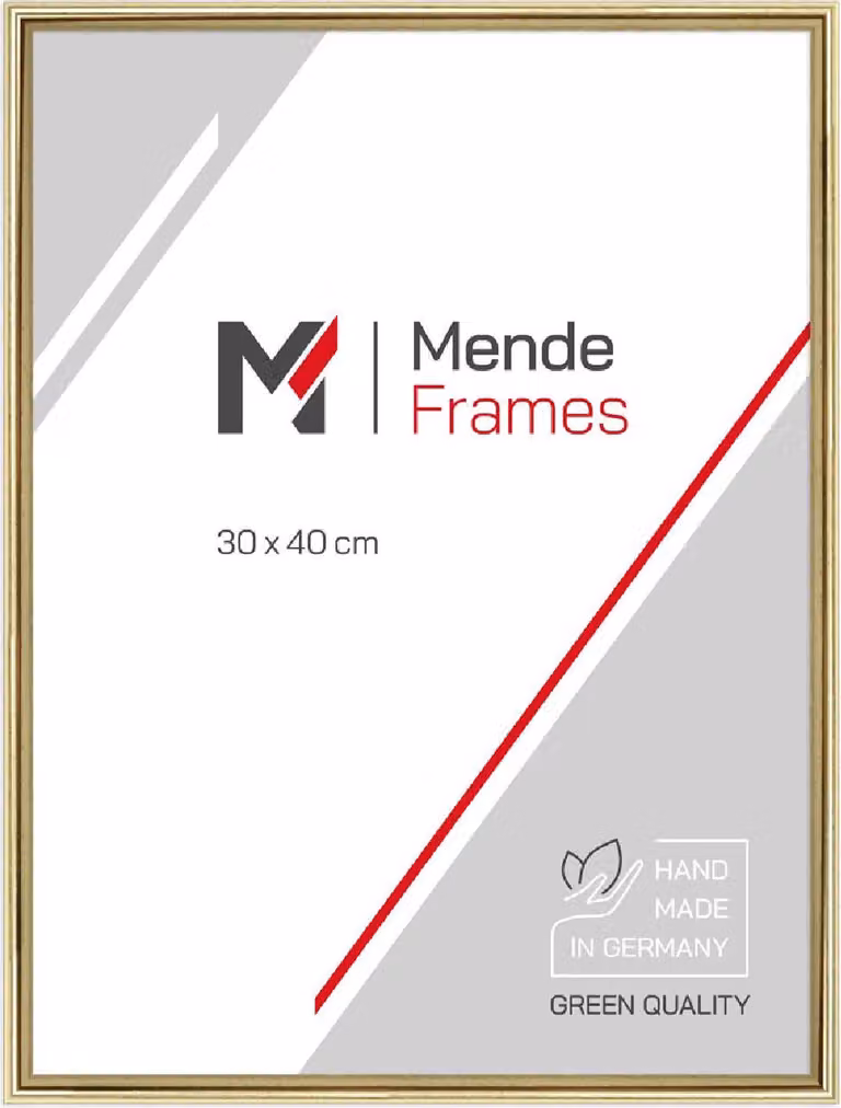Cornice fotografica MendeFrames H003, color oro, 10x15 cm, con vetro antiriflesso