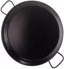 Paellera Valenciana Smaltata Garcia La Ideal Nero 70 cm
