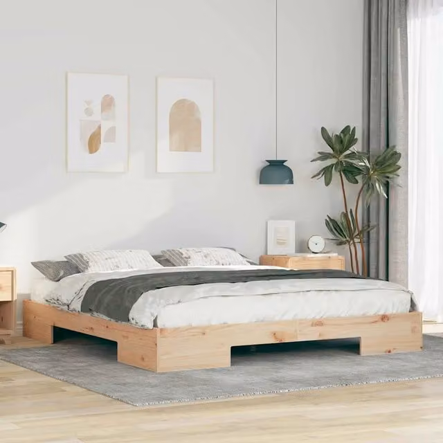 Struttura del letto-Giroletto Marrone 200 x 200 cm 442145
