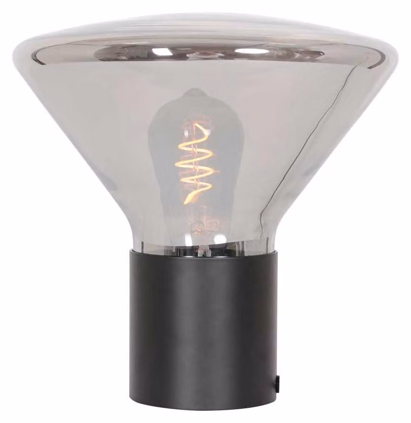 Lampada da tavolo - nero - Ambiance - vetro metallo - Ø 26cm - E27 - 3401ZW - Steinhauer