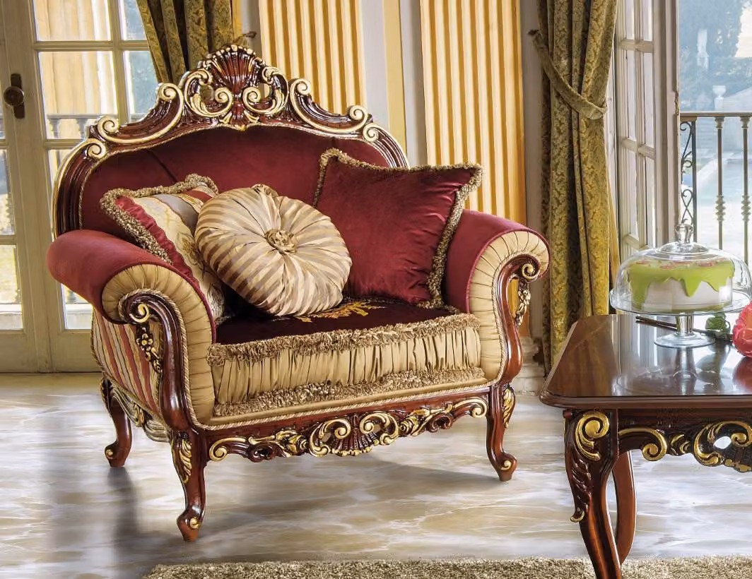 Sessel Design Couch Sofa Relax Stoff Lounge Club Sitzer Luxus Turkis Barock