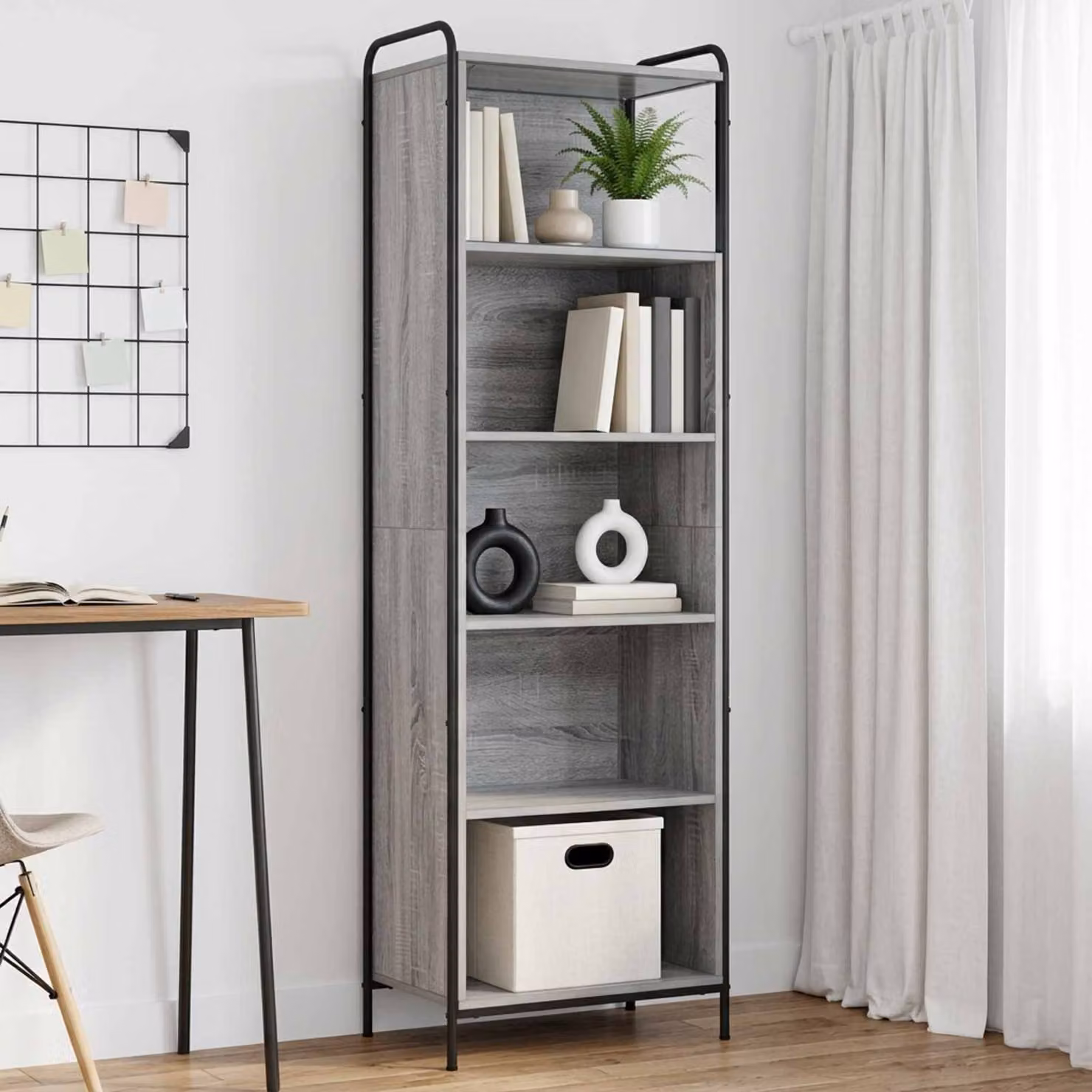 vidaXL Armadio per Libri 55,5 x 33 x 174 cm Legno ingegnerizzato