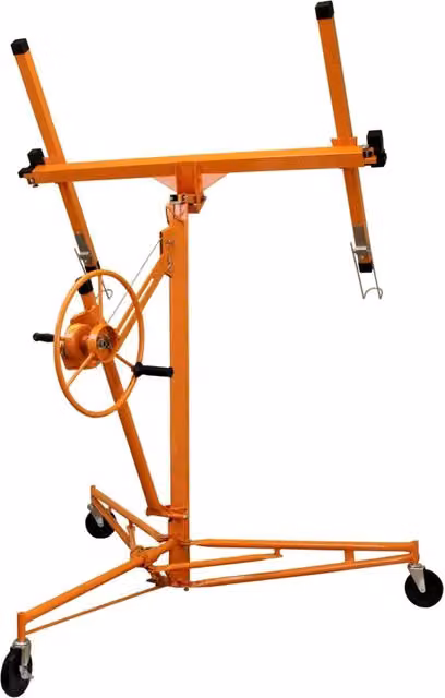 Alzalastre per Cartongesso T-Mech XXL in acciaio arancione con portata fino a 68 kg e altezza massima 4,9 m