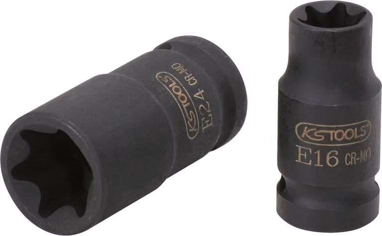 KS TOOLS 3/8" Torx E presa corta E12 - 515.0985