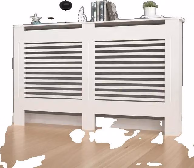 Copriradiatore, Grande formato, Materiale MDF, Bianco orizzontale XL