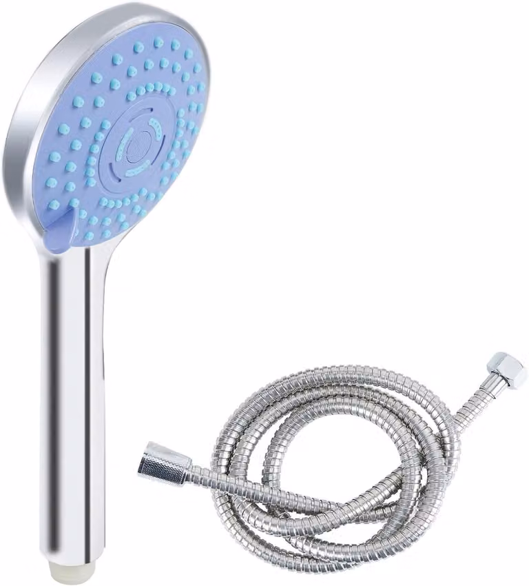 Solidchoice - Doccetta manuale con tubo flessibile da 1,5 metri, alta pressione e anticalcare