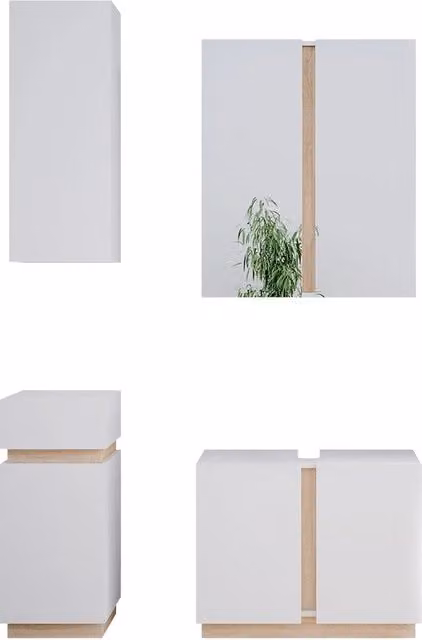 Set di mobili da bagno Gloria Bianco 4 pezzi Vicco