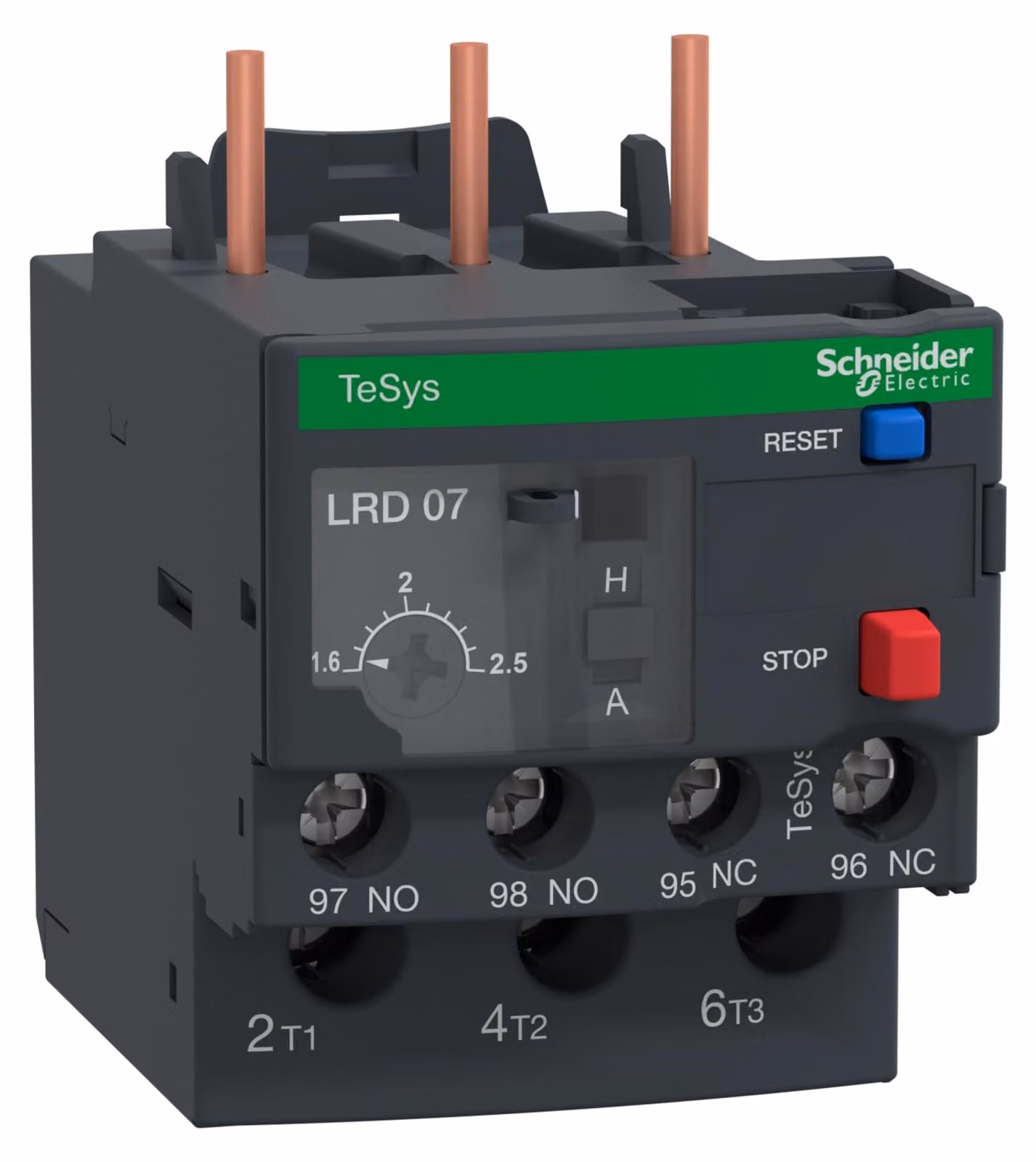 Relè di protezione motore Schneider Electric 1.60-2.50A LRD07