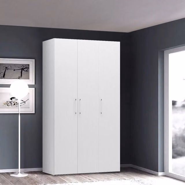 Armadio 3 ante Basic bianco