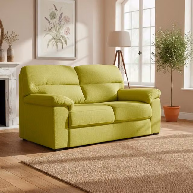Divano 3 posti Alenda tessuto Roma16 colore Verde 211x98x92h