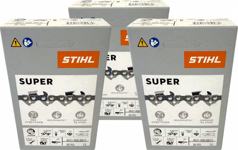 Catena Stihl 3x 3/8" Rapid Super 3 (RS3) 50 cm 3/8" 1,6 mm 72 TG 3 pezzi ( 3x 36260000072 )