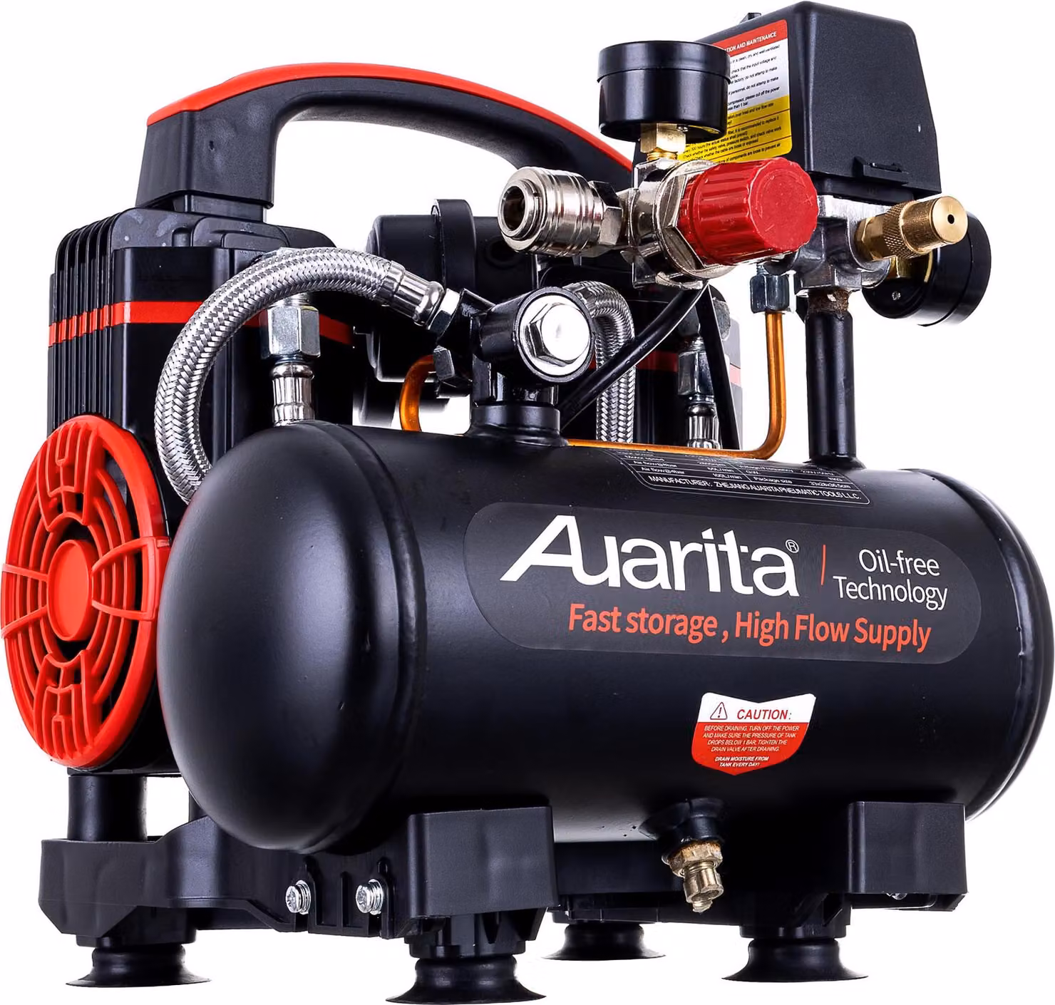 compressore Auarita da 3 litri senza olio (2 pistoni)