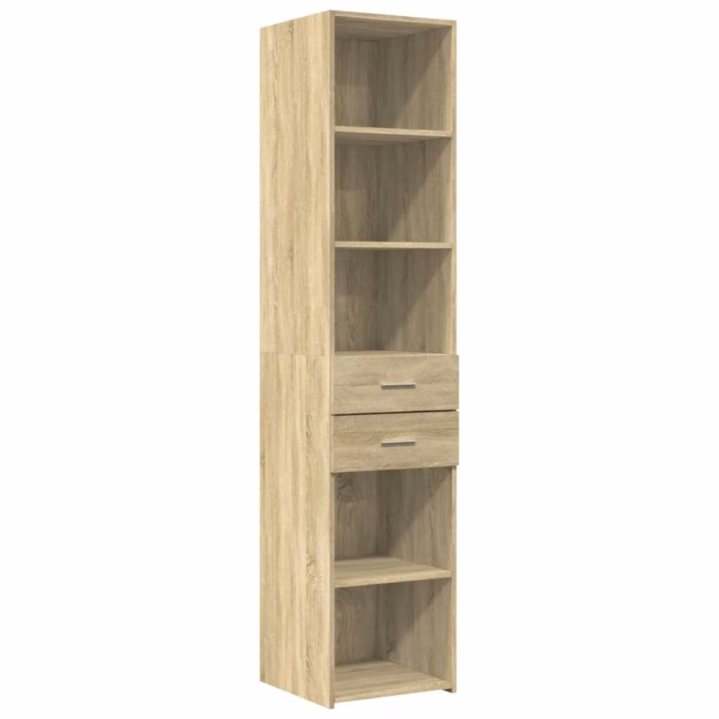 Credenza Rovere Sonoma 40x42,5x185 cm in Legno Multistrato