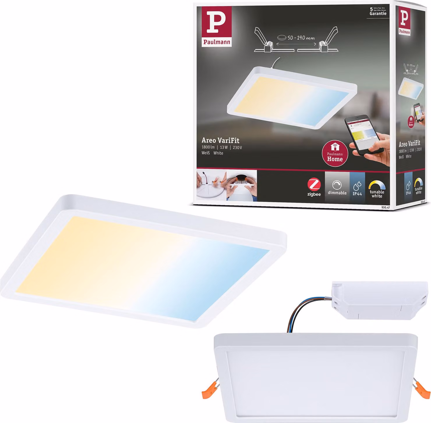 Pannello da incasso LED Paulmann VariFit Areo