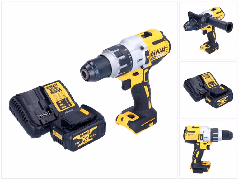 Trapano a percussione a batteria DeWalt DCD 996 M1 18 V 95 Nm senza spazzole + 1x batteria ricaricabile 4,0 Ah + caricatore