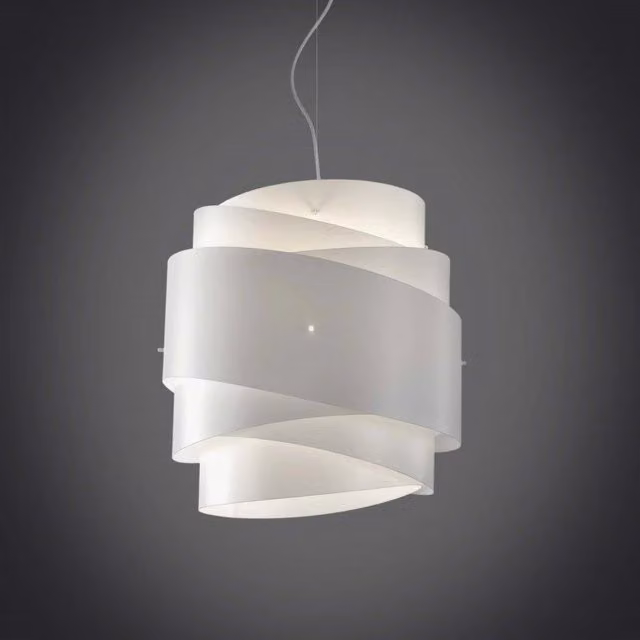 Lampadario a sospensione BEA IPERBRIKO Bianco, Diametro: 40 cm, Altezza: 39 cm