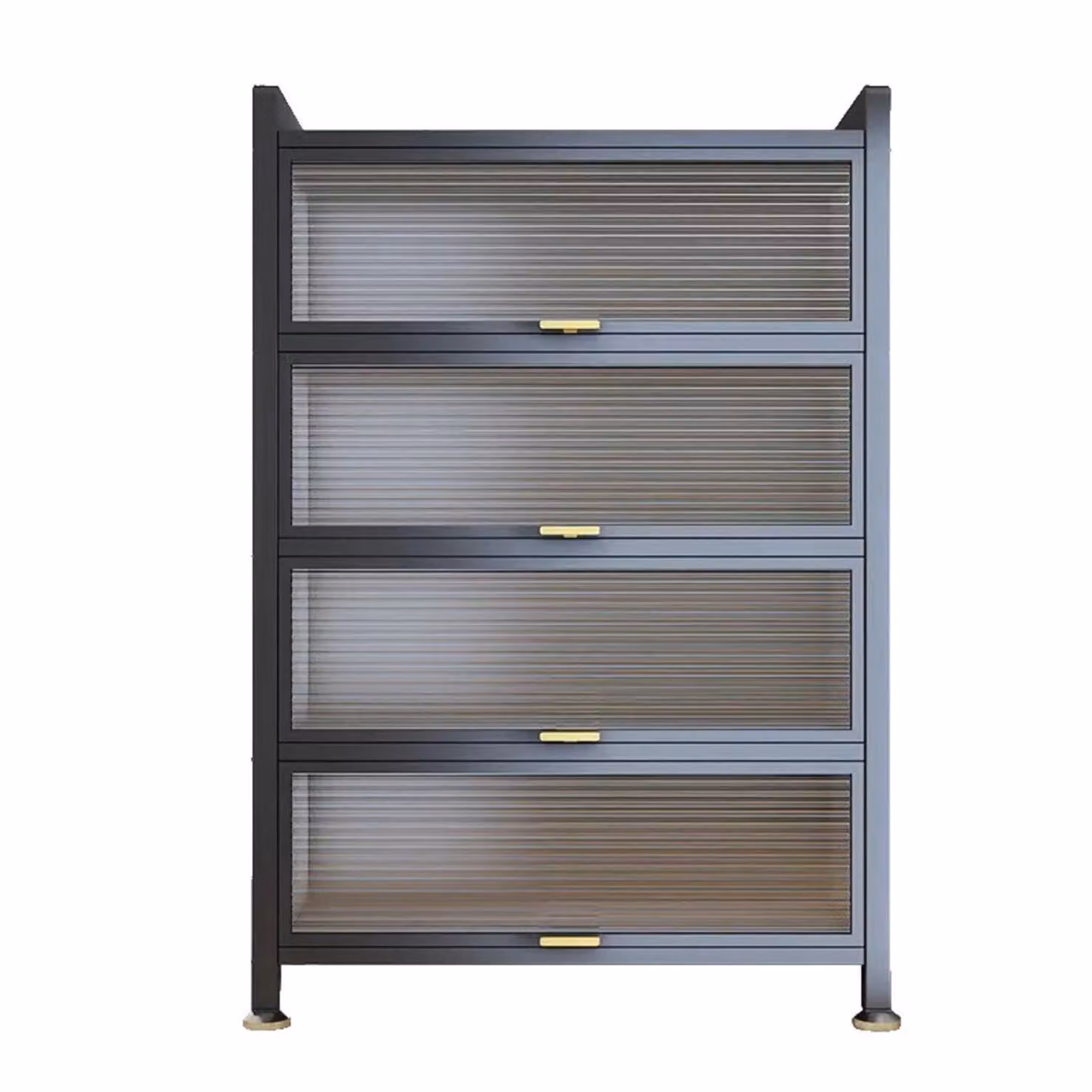 SevenComfort Armadio da cucina alto - Scaffale da cucina a 5 ripiani - Dispensa - Credenza - Mobili base da cucina - Scaffale portaoggetti per soggiorno/cucina Grigio