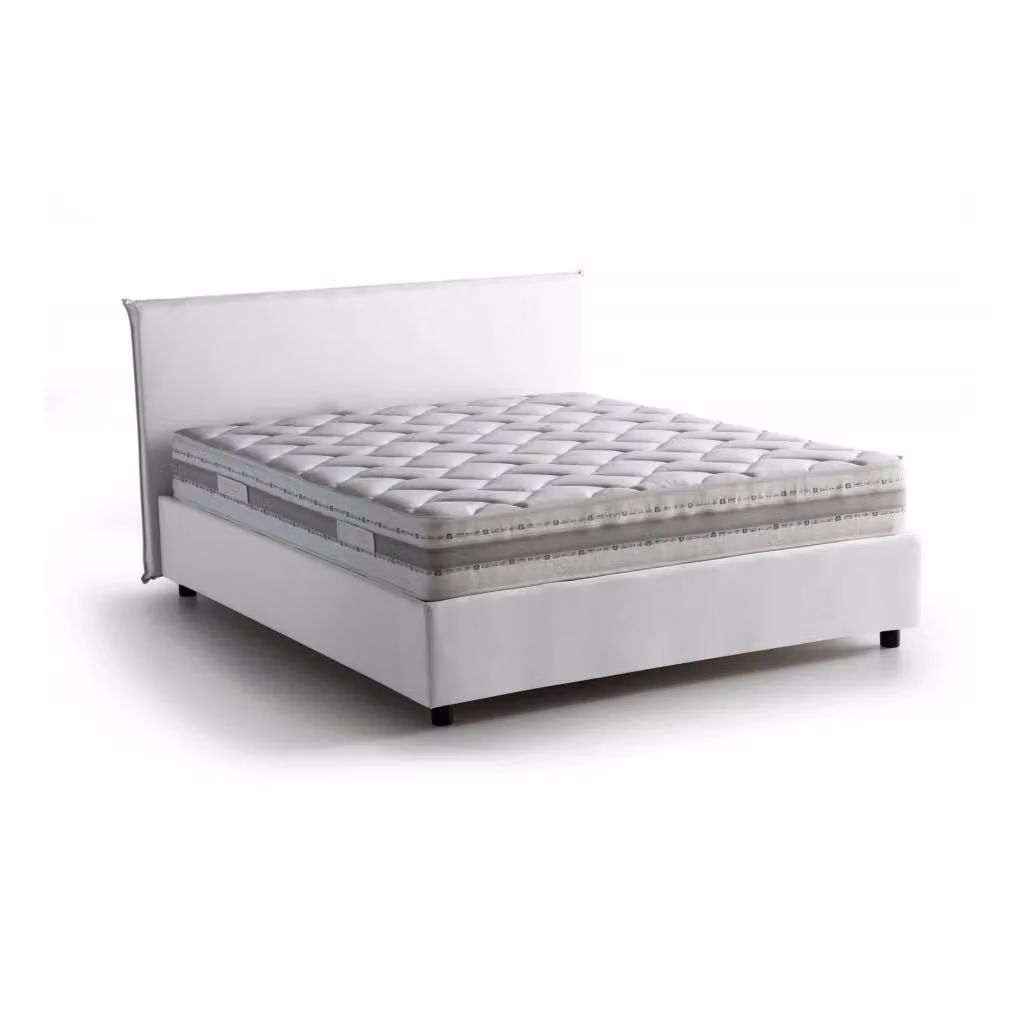 Letto Matrimoniale Anassimene Talamo Italia con Materasso Incluso, Bianco, L/P: 160 x 200 cm – 2
