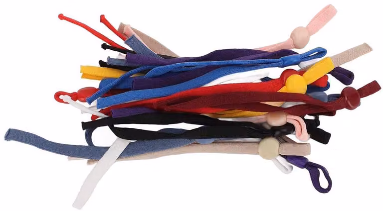 Fascia elastica regolabile e confortevole per mascherine - confezione da 40 pezzi
