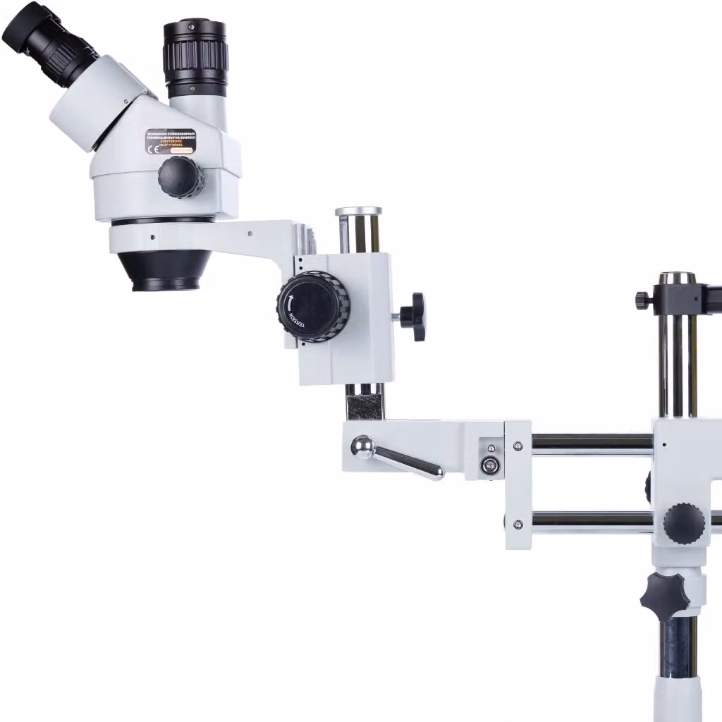 Microscopio Stereoscopico Trinoculare Rosfix Jupiter Pro MSJP-T-SDMS1 Bianco con Testa Rotante 360 e Zoom 7x-45x – 2