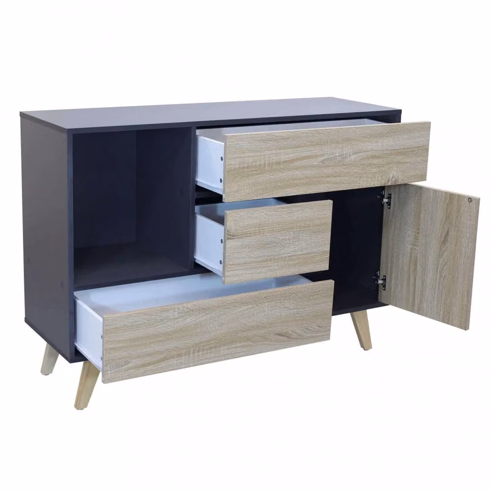 Mobile Emory GIORDANOSHOP Antracite L: 119 cm, P: 39,5 cm, H: 85,6 cm – 2