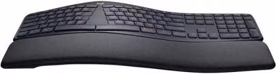 Tastiera wireless Logitech Ergo K860 con tecnologia Bluetooth e USB-A, layout QWERTZ tedesco, colore grigio