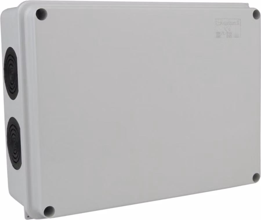 Scatola di giunzione 190x145x70 10 membrane di tenuta IP65 Scatola di giunzione montata in superficie Scatola di giunzione Custodia industriale IP66 009.PG M-L 1827