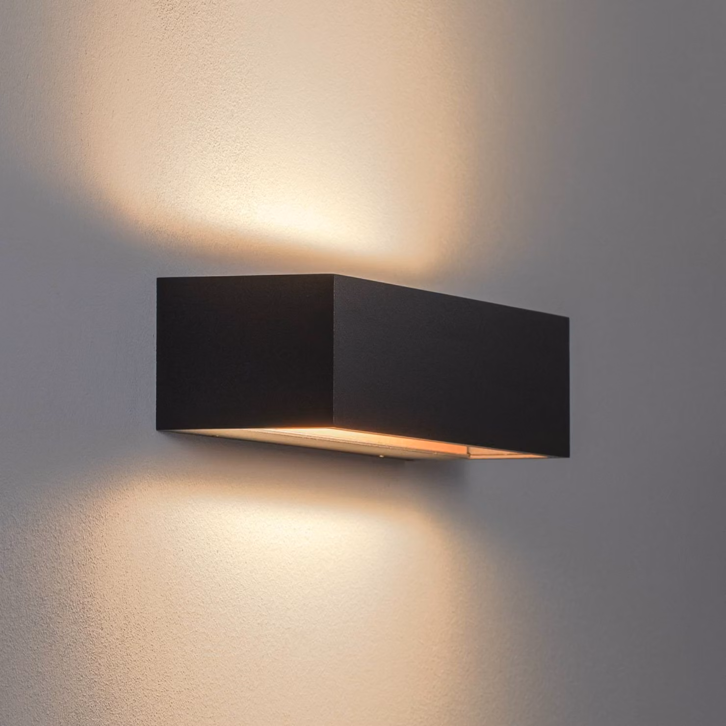 BEGA Applique da parete a LED Studio Line, Nero, Soggiorno / Sala da pranzo, Alluminio, Moderno, Applique a LED
