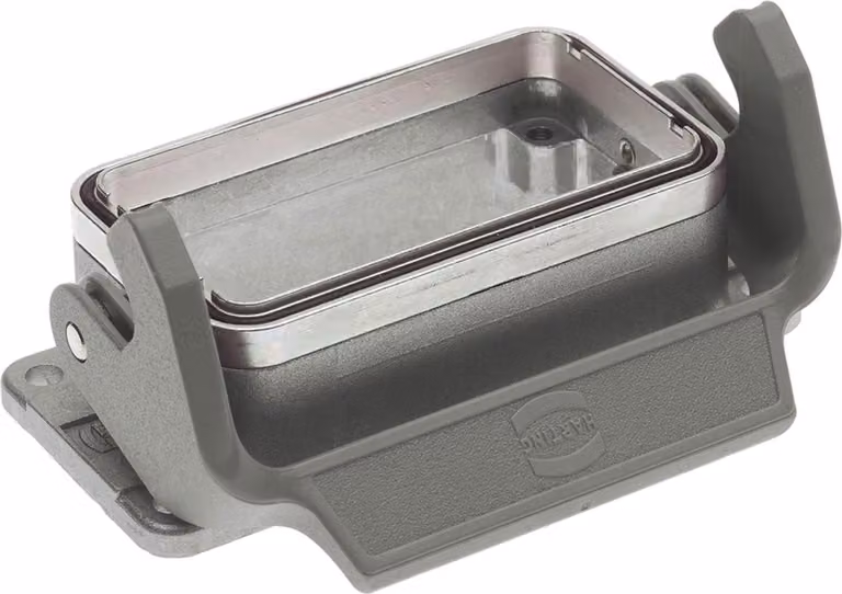 HARTING Han 10B EMC Custodia aggiuntiva bassa con 1 staffa longitudinale - 1 pezzo