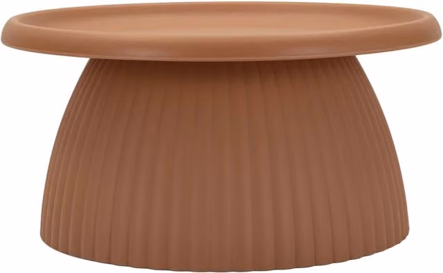 Tavolinetto Geax Rosso Ø70x35 cm in Plastica Rosso