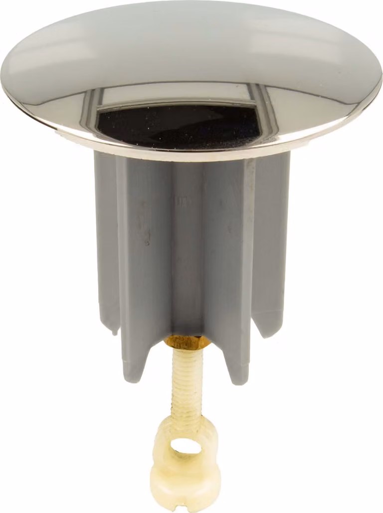 Tappo eccentrico universale tecuro Ø 64 mm in ottone lucido, inserto per tappo di scarico