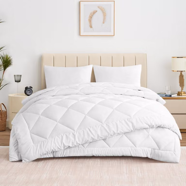 Coperta letto per tutte le stagioni, 240 x 220 cm, composta da 2 pezzi, adatta per letto matrimoniale