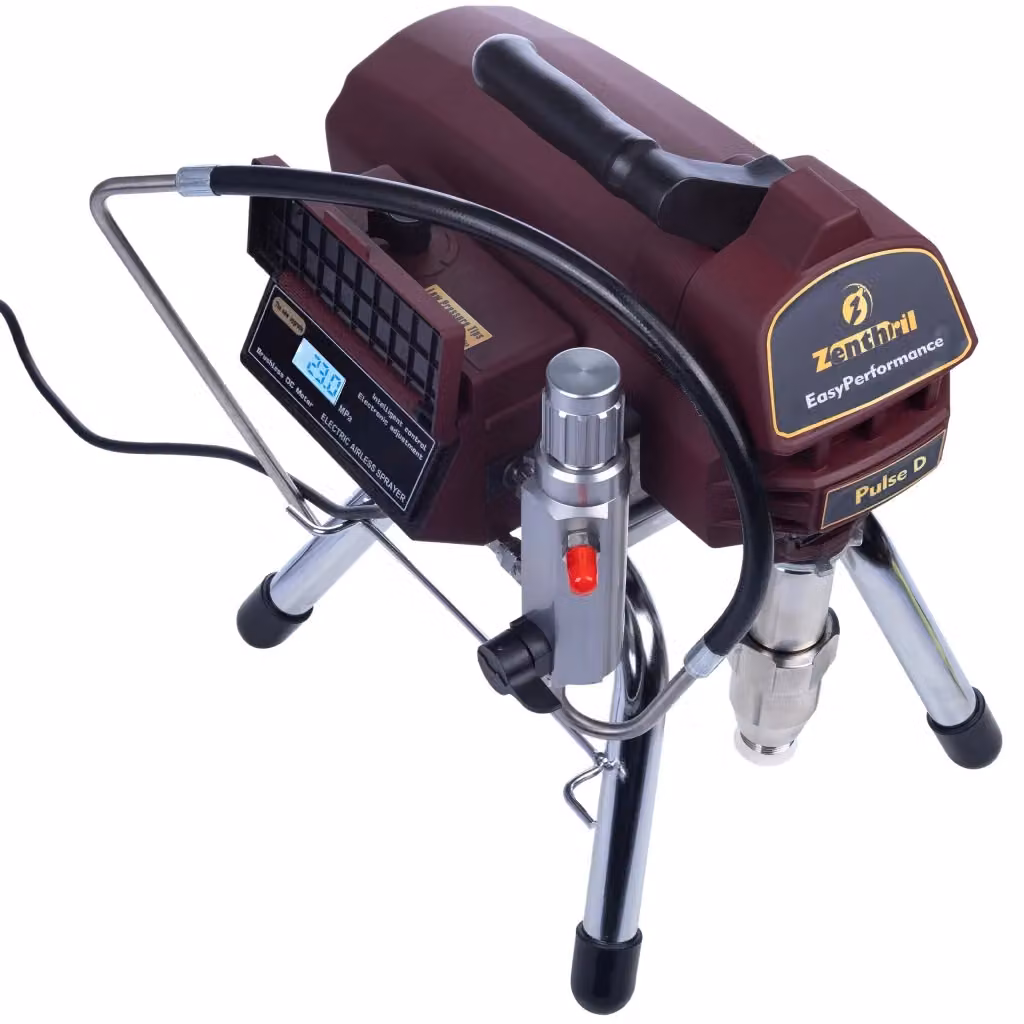 Pompa a Pistone Airless Zenthril Pulse D 2000W - 20MPa, 2L/min per Vernici a Base d'Acqua e Solvente, Colore Rosso – 2