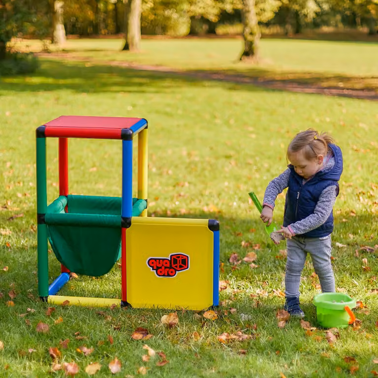 Quadro Kit Mobili S – set modulare di costruzione per mobili per bambini e giochi, dai 6 mesi, per uso interno ed esterno