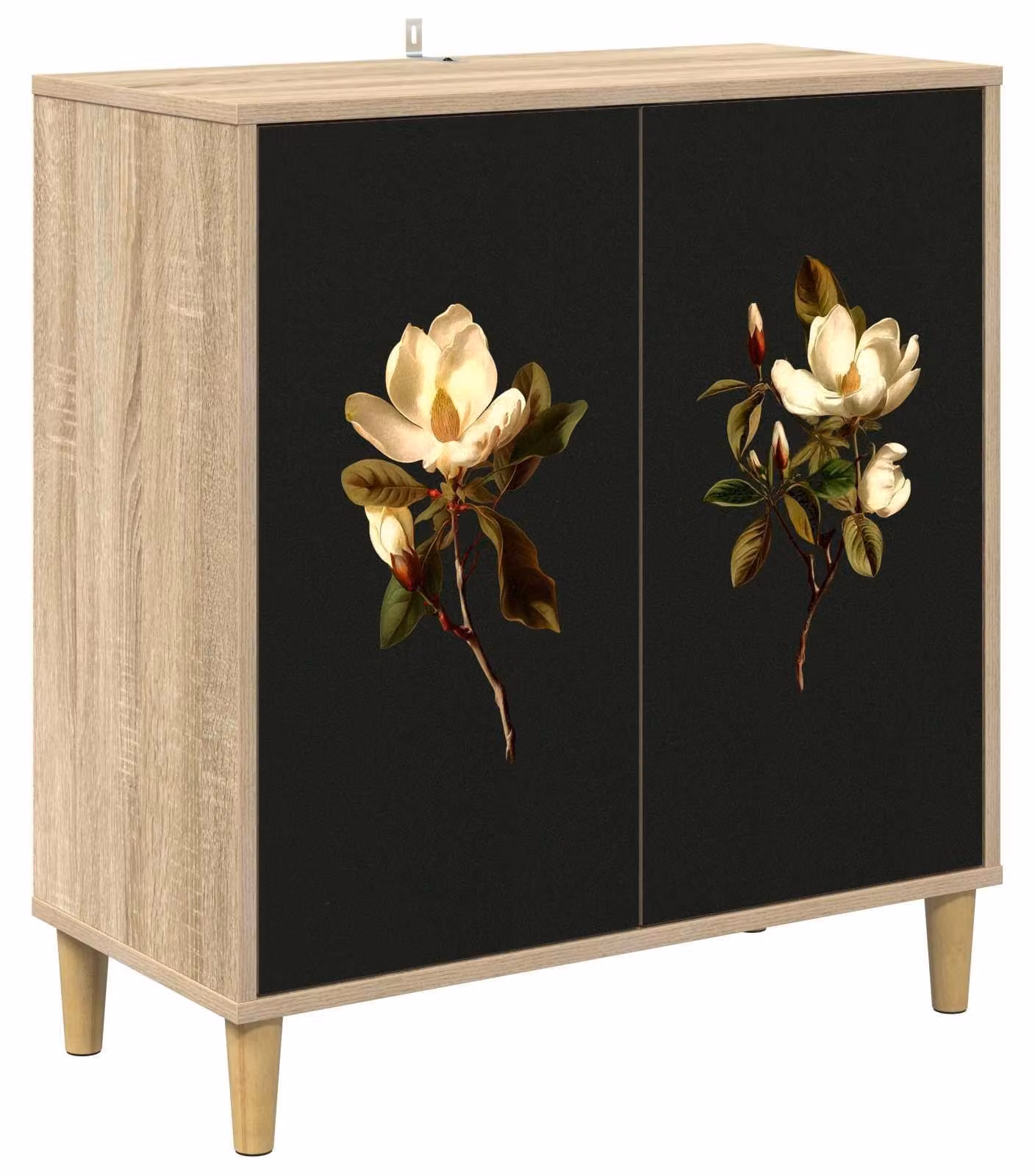 Mobile contenitore BREMEN, modello Sonoma, dimensioni 69 x 33 x 75 cm, realizzato in legno composito
