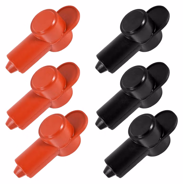6 coperture per connettori a batteria, realizzate in silicone, compatibili con cavi da 10 a 2 AWG
